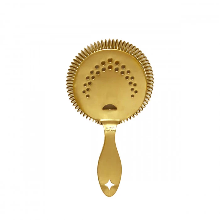 Bonzer Heritage Sprung Julep Strainer Gold 3 Bonzer Heritage Sprung Julep Strainer Gold