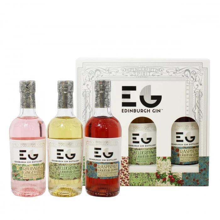 Edinburgh Gin Liqueur Gift Pack 3x20cl 3 Edinburgh Gin Liqueur Gift Pack 3x20cl