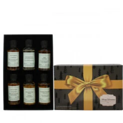 Christmas Bow Whisky Gift Set -Jura Shop giftbox bow insideshot whisky ps