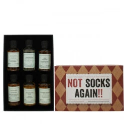 Not Socks Again Whisky Gift Set -Jura Shop giftbox notsocksagain insideshot whisky ps