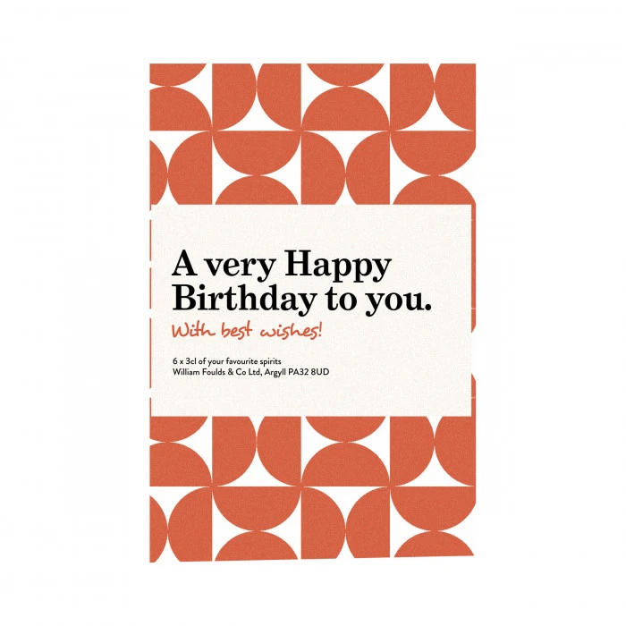 Happy Birthday Best Wishes Orange 6x3cl Whisky Gift Pack 5 Happy Birthday Best Wishes Orange 6x3cl Whisky Gift Pack - Image 3
