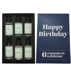 Happy Birthday (Dark Blue) 6 Reasons Gin Gift Pack -Jura Shop happy birthday dark blue gin ps2