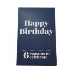 Happy Birthday (Dark Blue) 6 Reasons Whisky Gift Pack -Jura Shop happy birthday dark blue ps