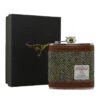 Harris Tweed Hip Flask (6oz) - Green
