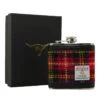 Harris Tweed Hip Flask (6oz) - Red -Jura Shop harristweed hipflask red 1 2