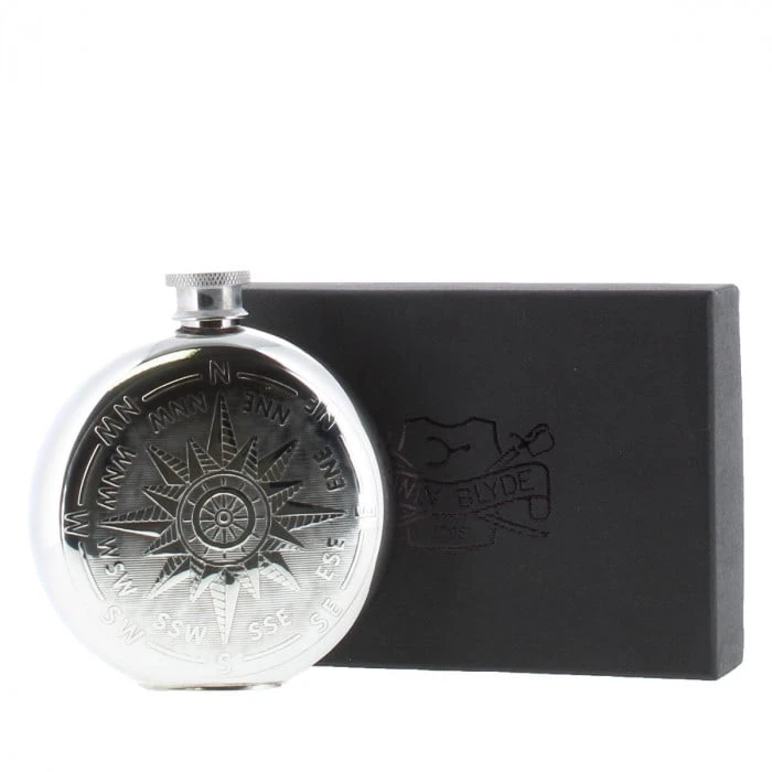 Round Flask Compass 6oz 3 Round Flask Compass 6oz