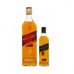 Johnnie Walker 70cl Red Label With 20cl Black Label Gift Pack -Jura Shop johnnie walker red gift set 70cl with 20clblacklabel ps3