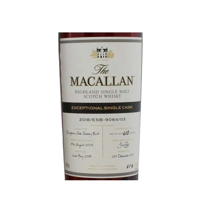 Macallan 2003 Exceptional Cask #9064-03 2018 Release 6 Macallan 2003 Exceptional Cask #9064-03 2018 Release - Image 4
