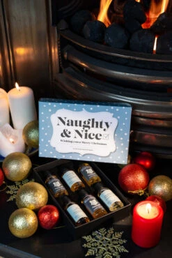 Naughty & Nice Whisky Gift Set - Blue -Jura Shop naughty nice blue lifestyle01