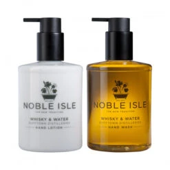 Noble Isle Whisky & Water Hand Wash & Hand Lotion Gift Box -Jura Shop nobleisle whisky water handwash lotion ss