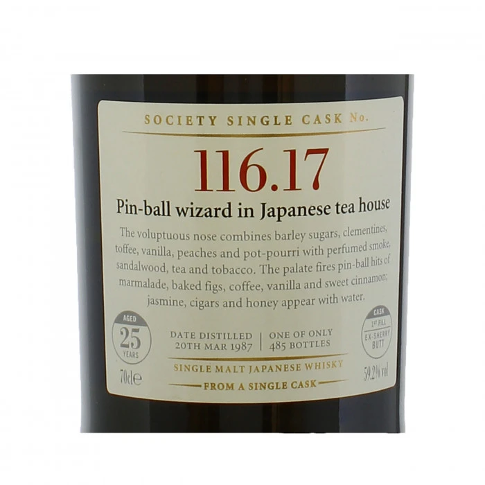 SMWS 116.17 (Yoichi) 1987 25 Year Old 5 SMWS 116.17 (Yoichi) 1987 25 Year Old - Image 3