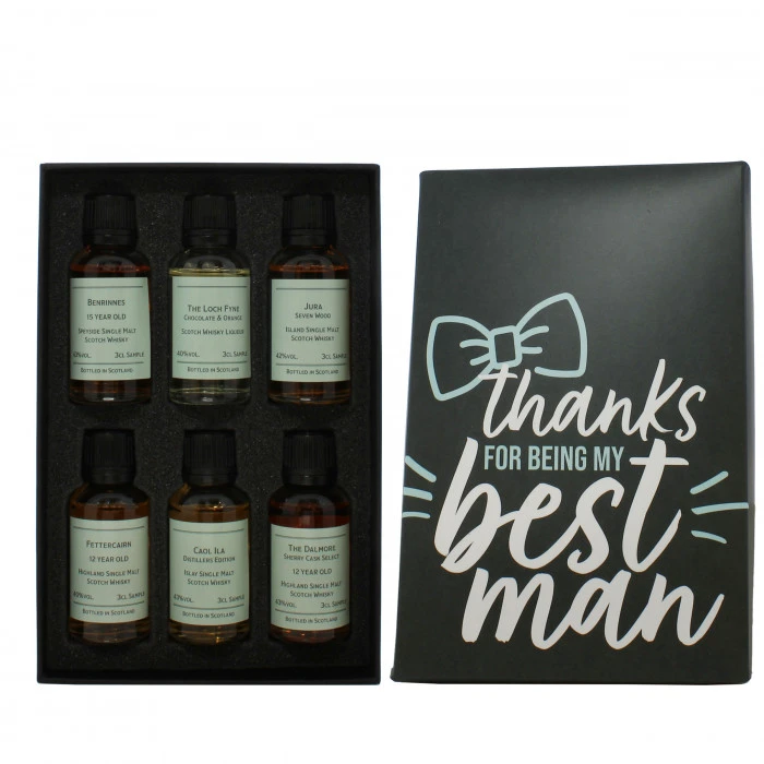 Thanks For Being My Best Man 6x3cl Whisky Gift Pack 4 Thanks For Being My Best Man 6x3cl Whisky Gift Pack - Image 2