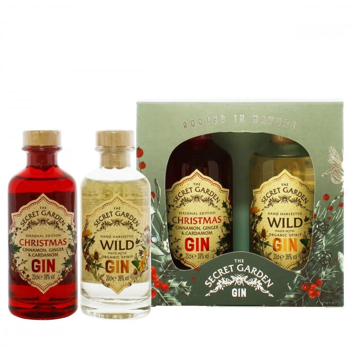 Secret Garden Christmas Gin Gift Pack 2x20cl 3 Secret Garden Christmas Gin Gift Pack 2x20cl
